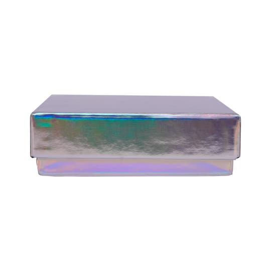 Holographic Silver Jewelry Gift Box by Celebrate It™
